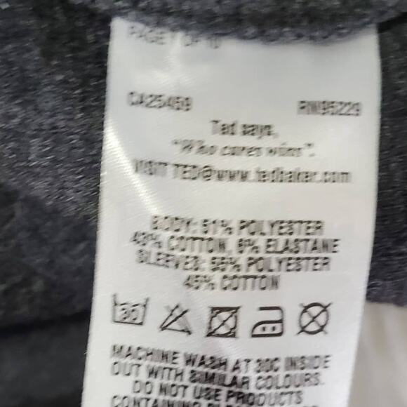 Ted Baker London Gray Half Zip Funnel Neck Sweater 3 XL - Picture 4 of 4